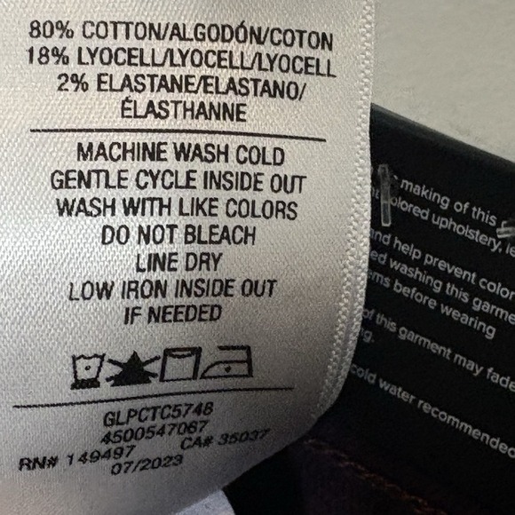 Joe's Jeans High Rise Skinny Ankle Jeans 23 Plum Coated Metallic Stretch Purple - Picture 11 of 12